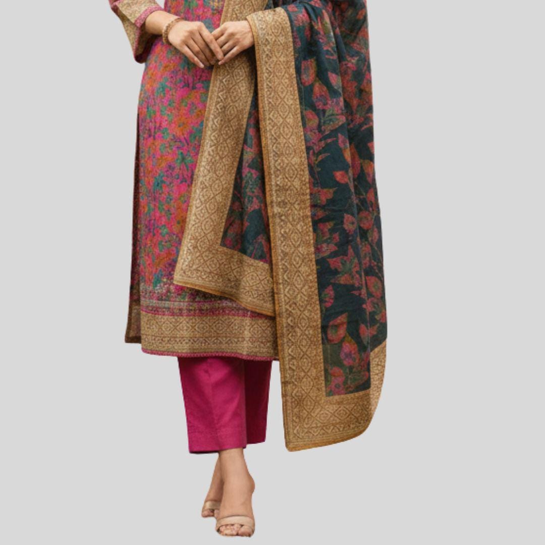 Brand New 3 Piece Suit Pink | Embroidered Shirt | Ready to Wear Pakistani Salwar Kameez for Women