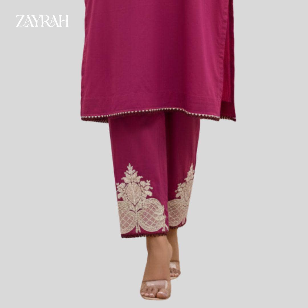 Brand New Pink 2 Piece Suit | Embroidered Shirt | Ready to Wear Pakistani Salwar Kameez for Women