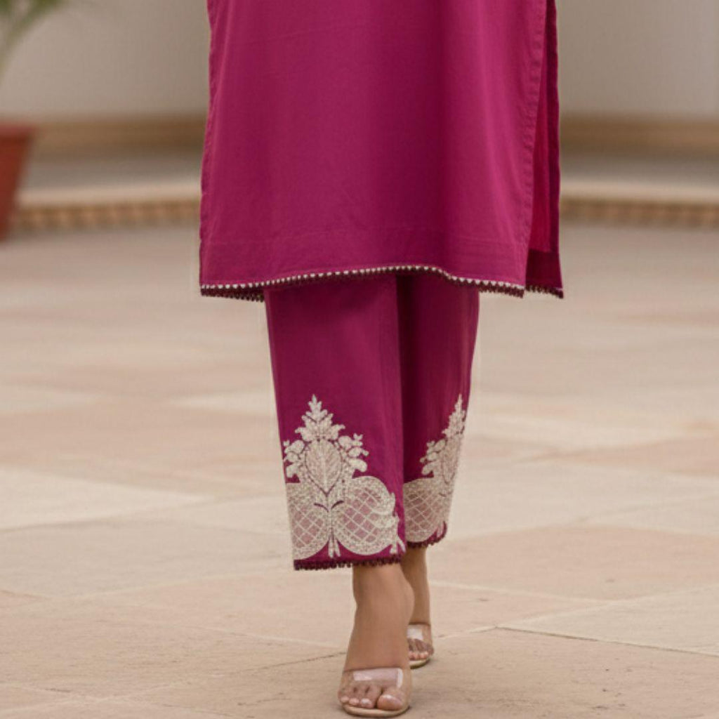 Brand New Pink 2 Piece Suit | Embroidered Shirt | Ready to Wear Pakistani Salwar Kameez for Women