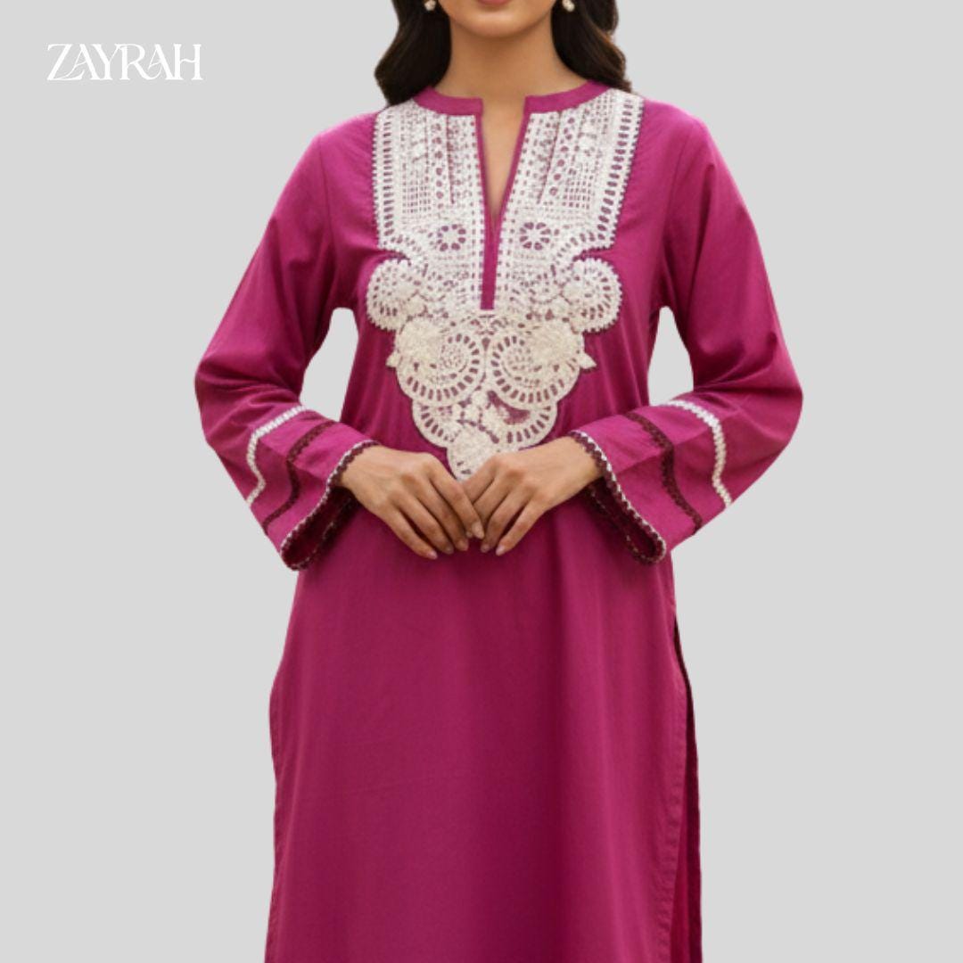 Brand New Pink 2 Piece Suit | Embroidered Shirt | Ready to Wear Pakistani Salwar Kameez for Women